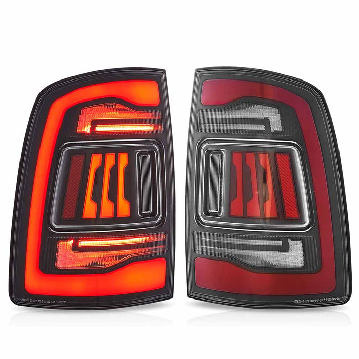 2009-2018 RAM 1500 2500 3500 LED Taillights Amber Sequential Turn Signal