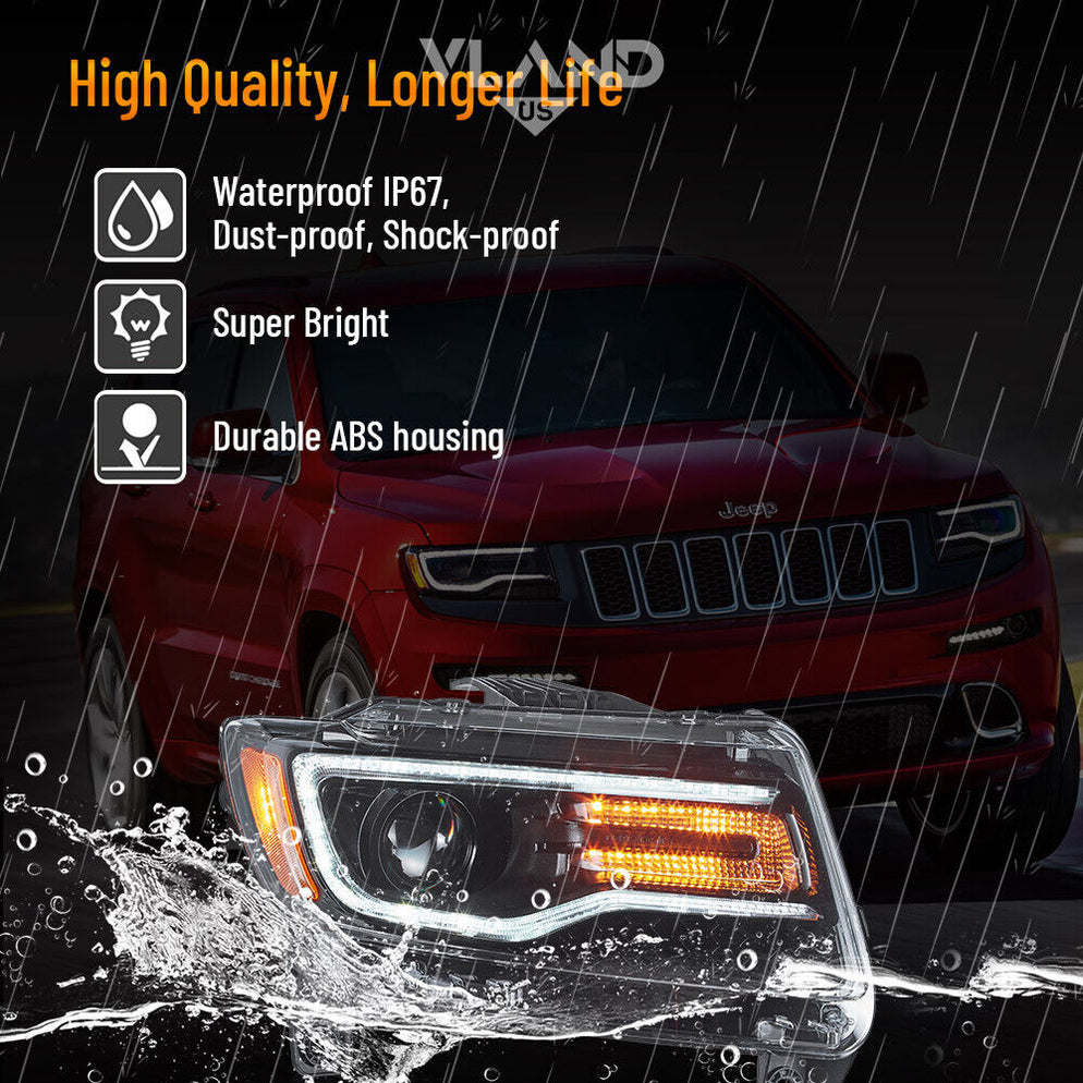 VLAND LED Headlights For 2011-2013 Jeep Grand Cherokee (WK2) — VLAND US