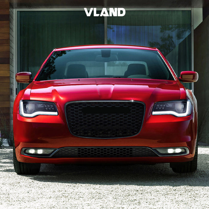 Phares de projecteur LED VLAND pour Chrysler 300 2011-2023