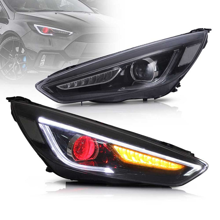 VLAND LED Headlights For 2015-2019 Ford Focus 3th Gen Facelift MK 3.5