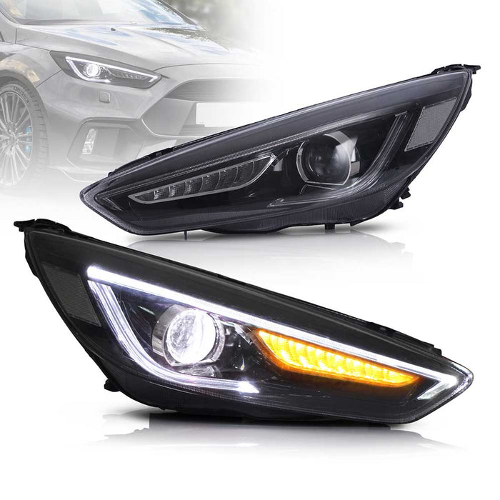 VLAND LED Headlights For 2015-2019 Ford Focus 3th Gen Facelift MK 3.5