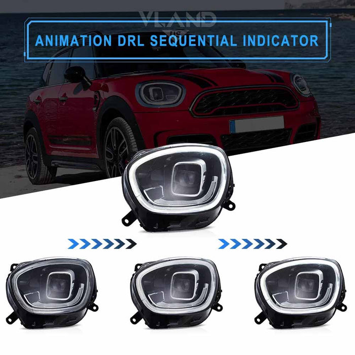 Phares LED VLAND pour Mini Countryman F60 2017-2020