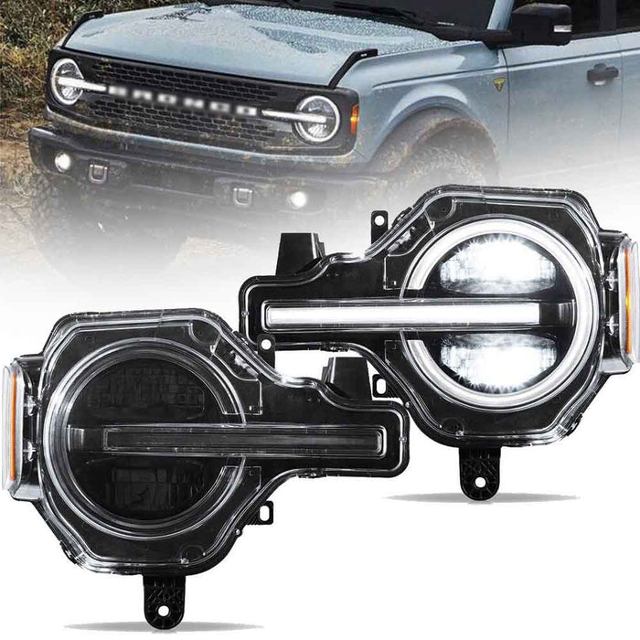 VLAND LED Headlights For 2021-2024 Ford Bronco