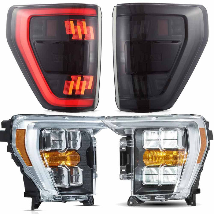 VLAND LED Headlights and Taillights For 2021-2023 Ford F150