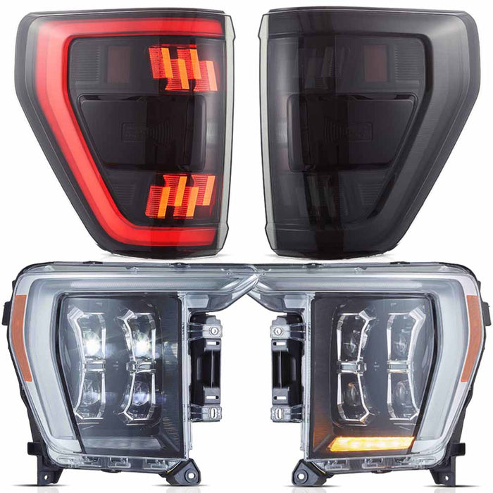 VLAND LED Dual-beam Headlights and Taillights For 2021-2023 Ford F150