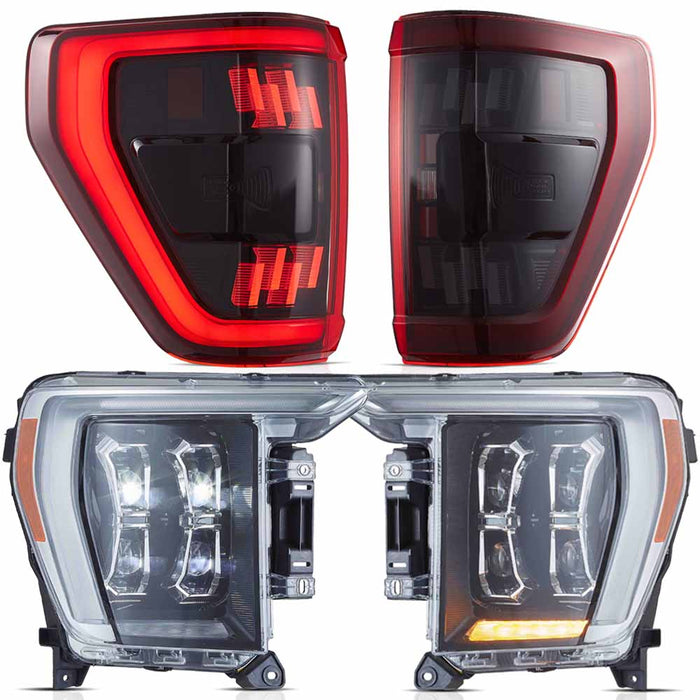 VLAND LED Dual-beam Headlights and Taillights For 2021-2023 Ford F150