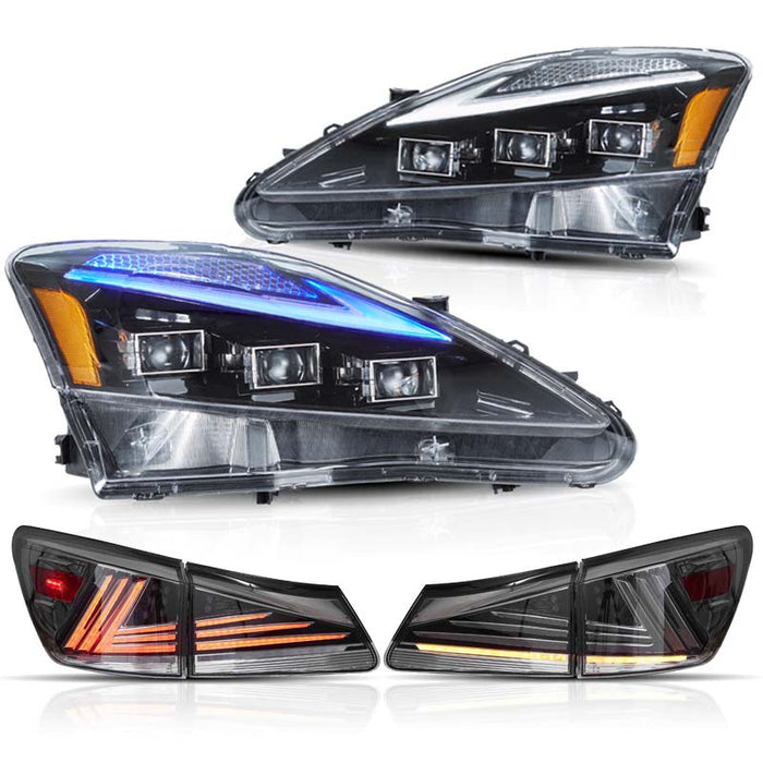 VLAND LED Headlights & Taillights For 2006-2013 Lexus IS250/350/F