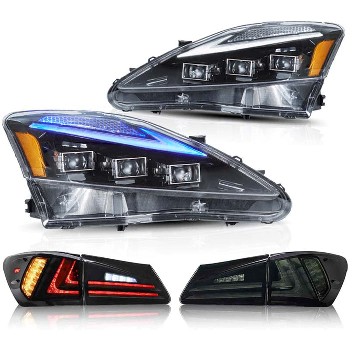 VLAND LED Headlights and Taillights For 2006-2013 Lexus IS250/350/F