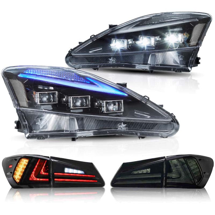 VLAND LED Headlights and Taillights For 2006-2013 Lexus IS250/350/F