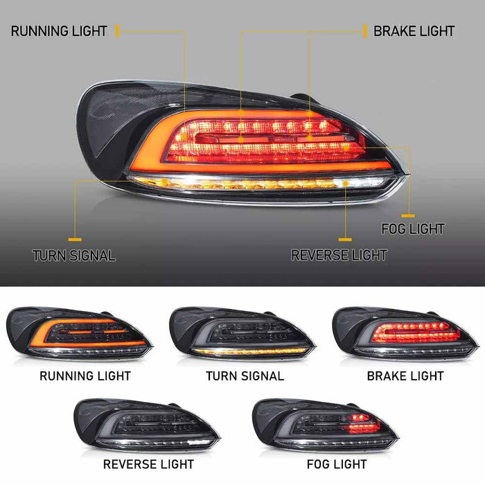 Feux arrière LED VLAND pour Scirocco 2009-2014