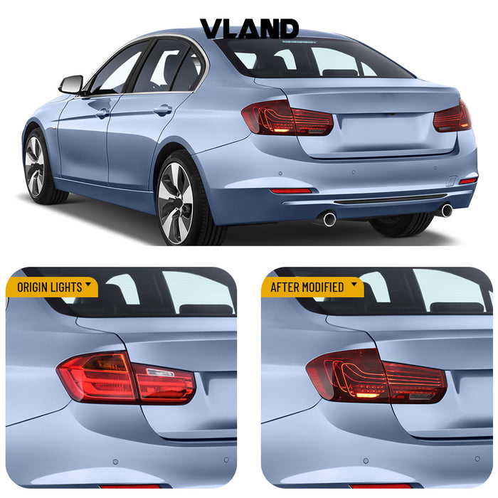 VLAND LED Taillights For 2012-2019 BMW 3 Series F30 M3 F80 Laser DRL