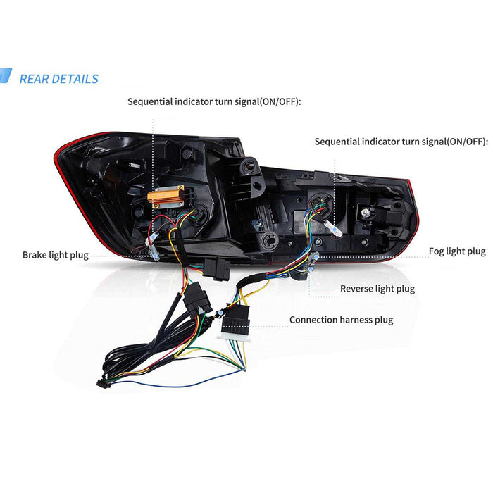 VLAND LED-Rücklichter für 2012–2018 BMW 3er F30 M3 F80 Laser DRL