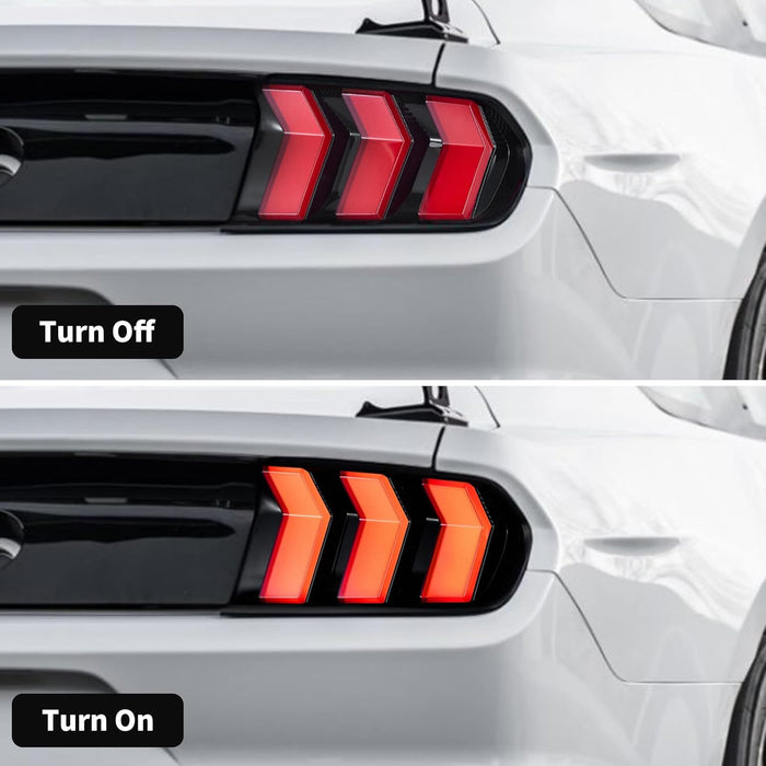 Luces traseras LED VLAND para Ford Mustang S550 2015-2023 CON/5 modos de señales de giro