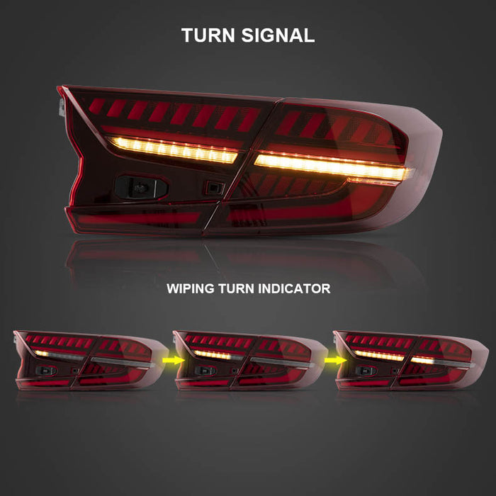 VLAND LED Taillights For 2018-2022 Honda Accord Startup with dynamic animation