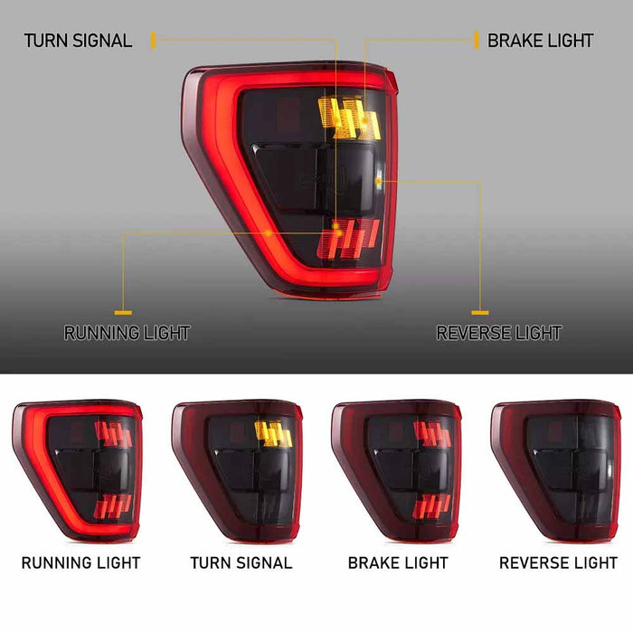 VLAND LED Taillights For 2021-2023 Ford F150