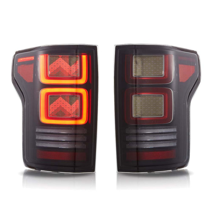 VLAND OLED Taillights For 2015-2020 Ford F150 w/Animation Amber Turn Signal