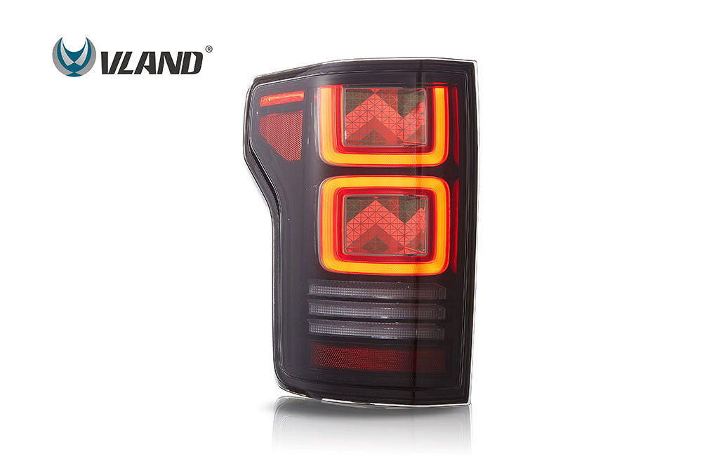 VLAND OLED Taillights For 2015-2020 Ford F150 w/Animation Amber Turn Signal