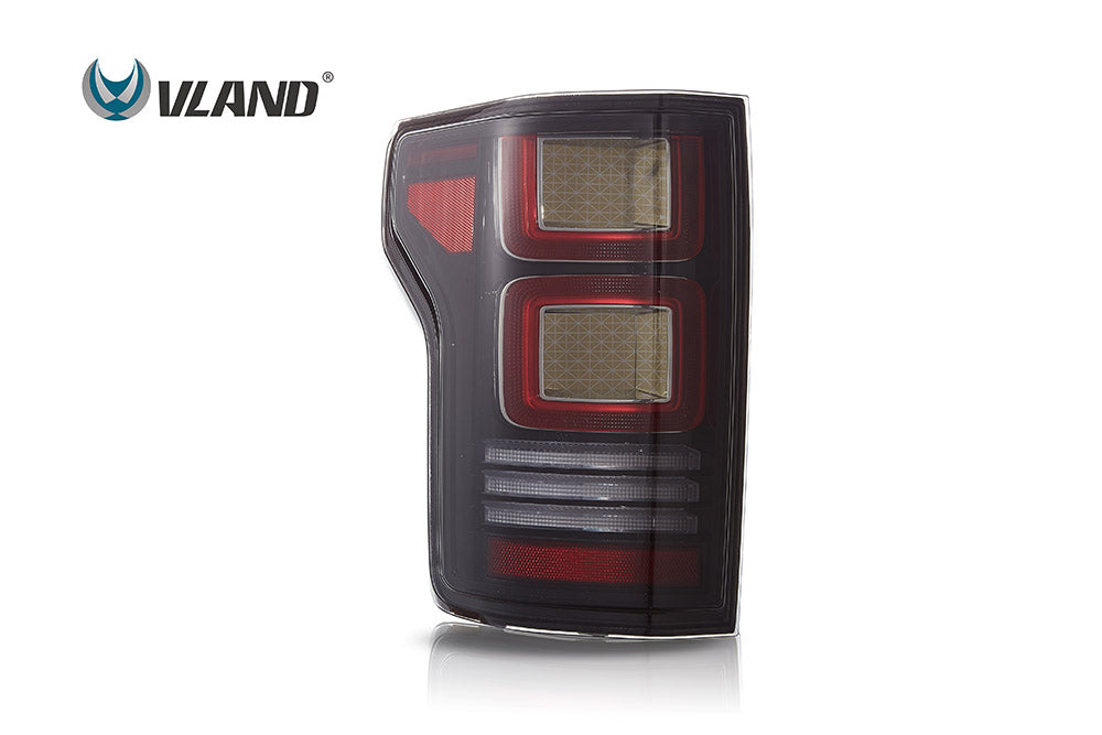 VLAND OLED Taillights For 2015-2020 Ford F150 w/Animation Amber Turn Signal