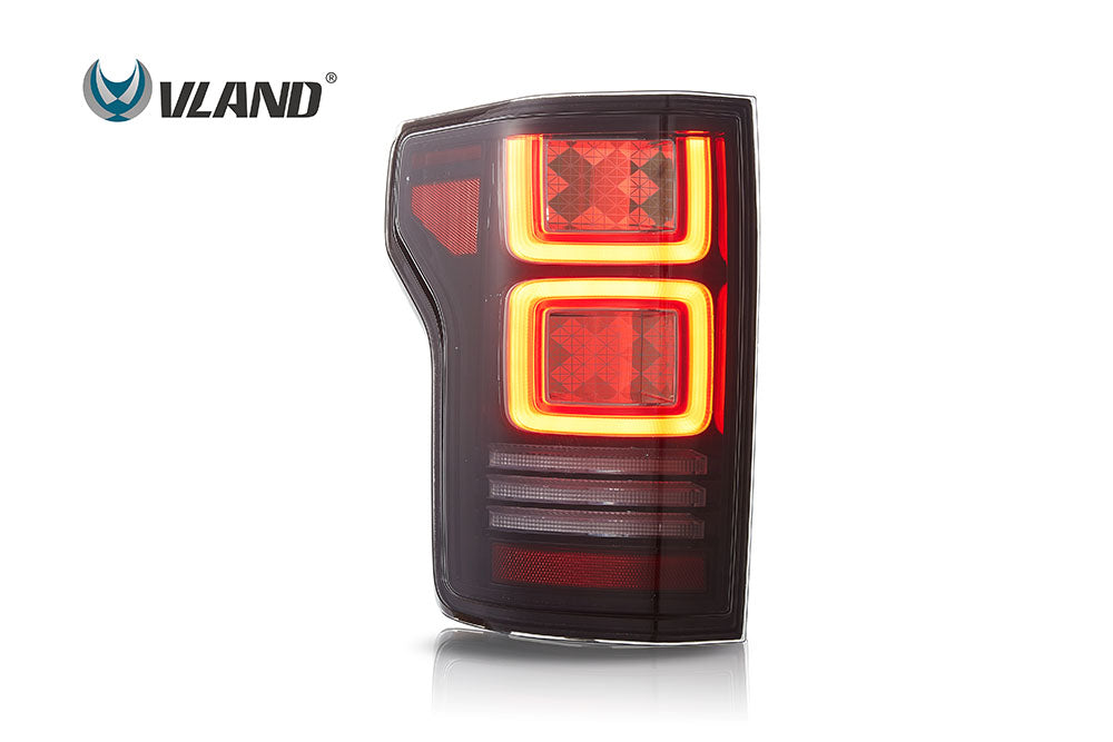 VLAND OLED Taillights For 2015-2020 Ford F150 w/Animation Amber Turn Signal