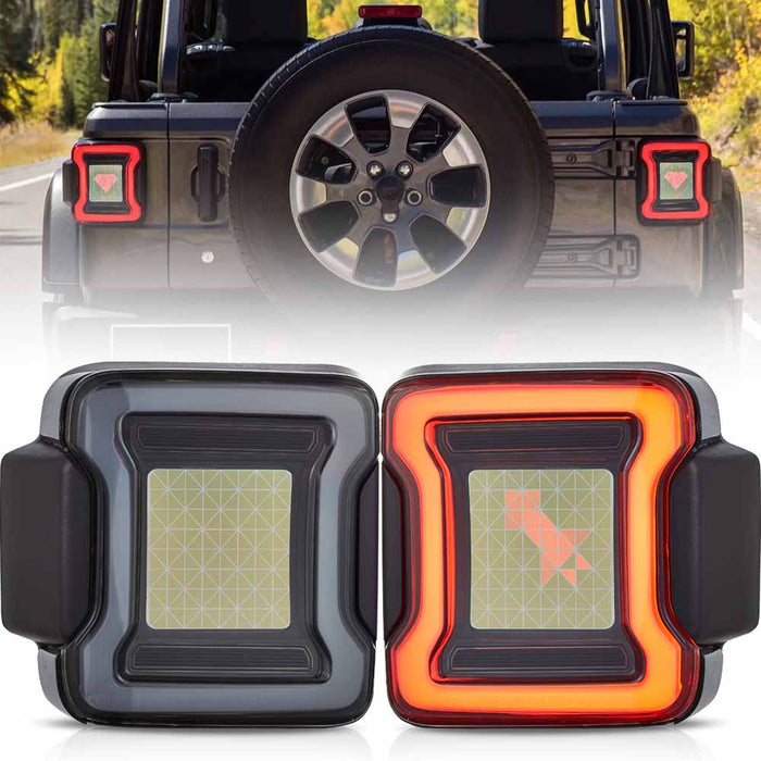 VLAND OLED-Rücklichter für Jeep Wrangler JL JLU 2018–2023