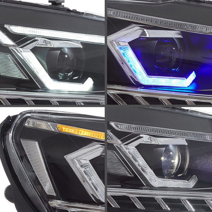 VLAND LED Headlights For 2011-2015 Volkswagen Passat Halogen Model