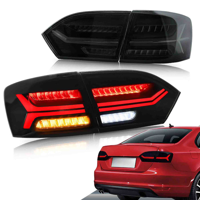 VLAND LED-Rückleuchten für Volkswagen Jetta mk6 2011–2014, Aftermarket-Rückleuchten